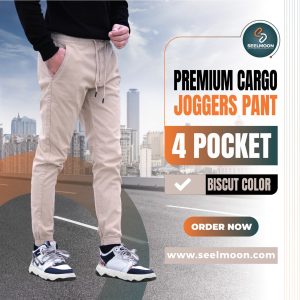 4 Pocket Joggers Pant- Biscuit color